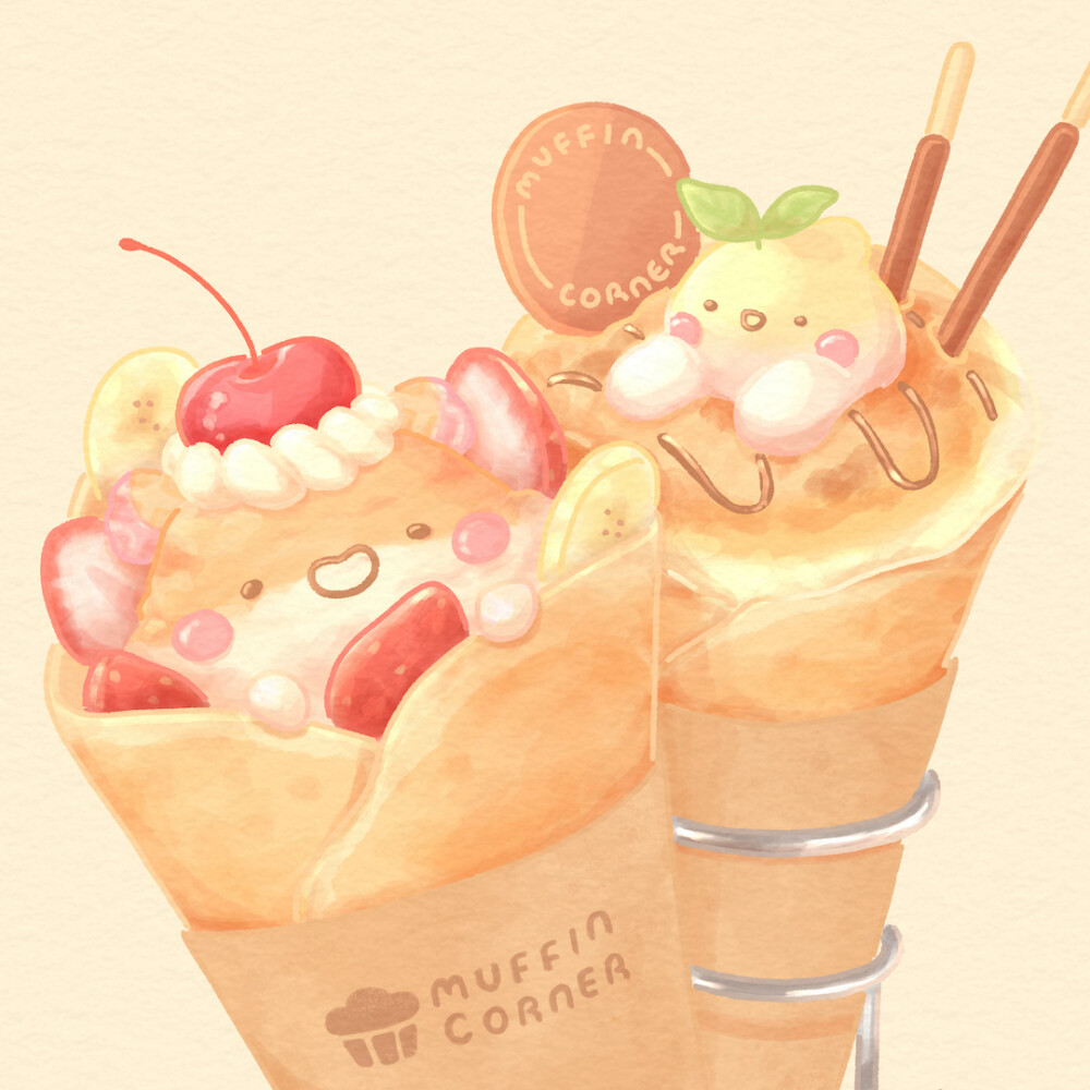 超可爱的美食绘
Twi:MuffinCorner