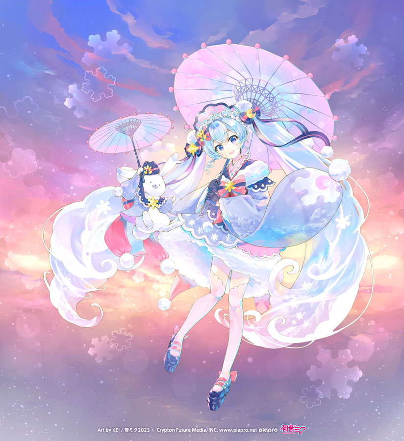 雪初音图片可爱梦幻图片