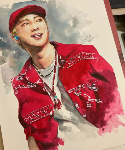 金南俊手绘,搜图不易，留图请点赞，专辑内所有图片均有才阿米所绘，我只是图片搬运工，只留作欣赏