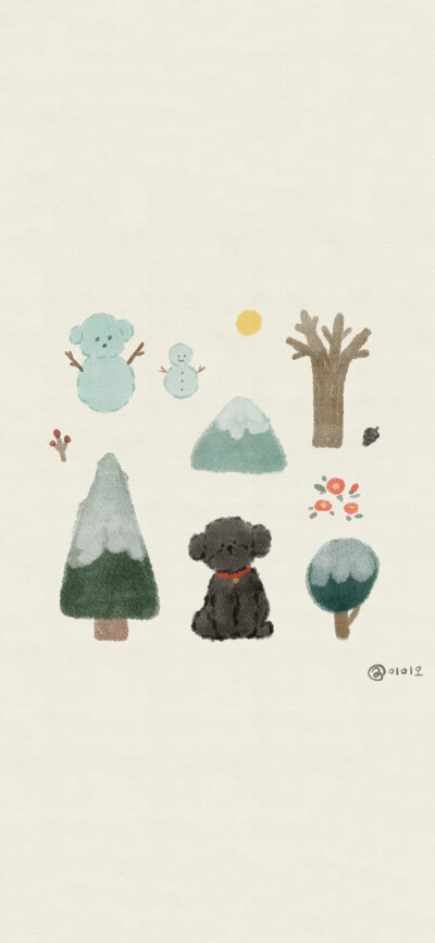 可爱 插画壁纸
©이이오 ​​​