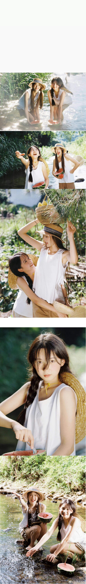 西瓜味的夏天

出镜：@_Rayonna @Aroma_w 
摄影：@拍照的七七 

#海口约拍##三亚约拍##胶片写真# ​