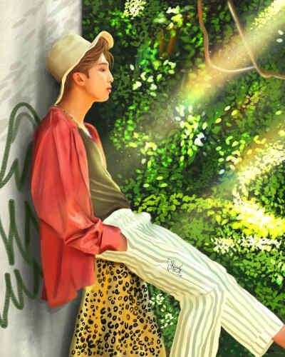 金南俊手绘,搜图不易，留图请点赞，专辑内所有图片均有才阿米所绘，我只是图片搬运工，只留作欣赏