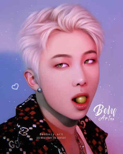 金南俊手绘,搜图不易，留图请点赞，专辑内所有图片均有才阿米所绘，我只是图片搬运工，只留作欣赏