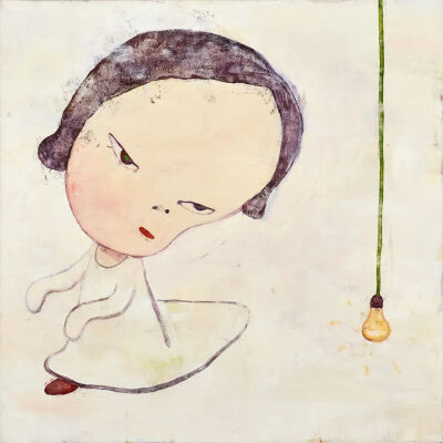 奈良美智《夜行》，亚克力、画布，100×100cm，1994年，估价：1600万-2500万港元，12月1日“二十世纪及当代艺术”晚间拍卖
