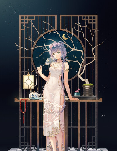 洛天依。画师：TID