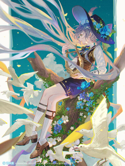 洛天依。画师：TID