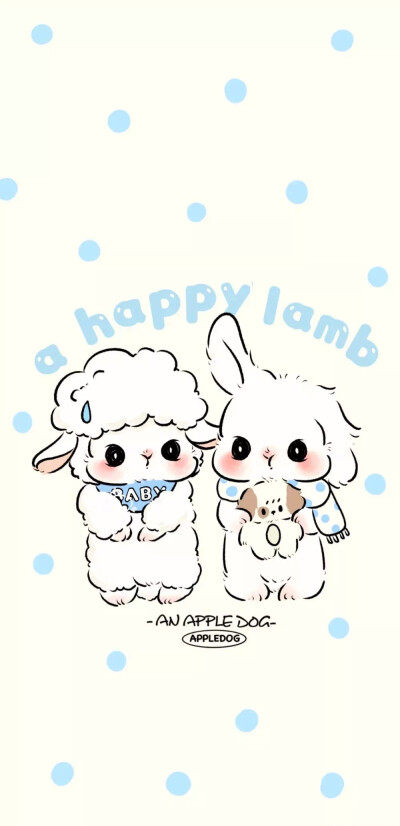 happy lamb bunny
软妹甜美画风
绵羊小兔手绘壁纸
宝宝蓝壁纸