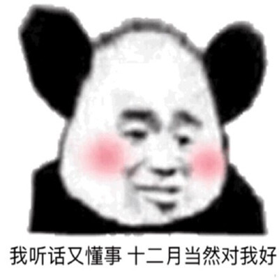 十二月高糊表情 熊猫头来nuo
十二月快乐