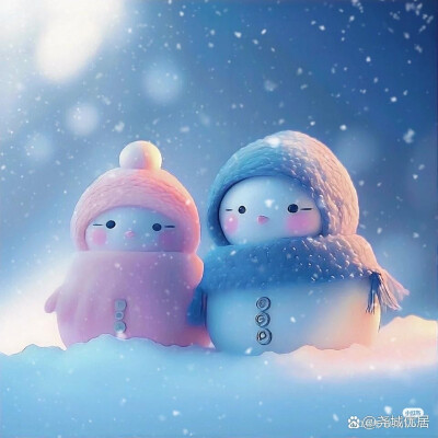 可爱的雪人