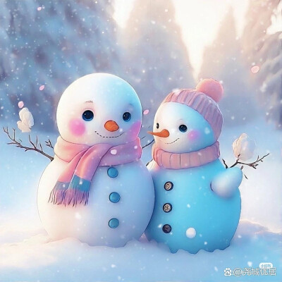 可爱的雪人