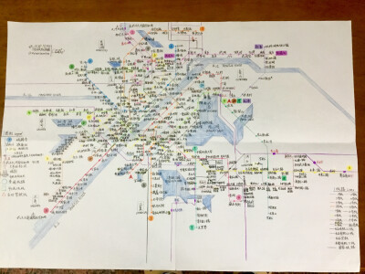 武汉地铁2028年线线路图（等等，好像漏了什么…啊，原来是方向标）