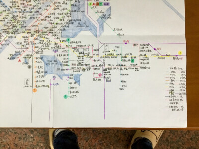 武汉地铁2028年线线路图（等等，好像漏了什么…啊，原来是方向标）