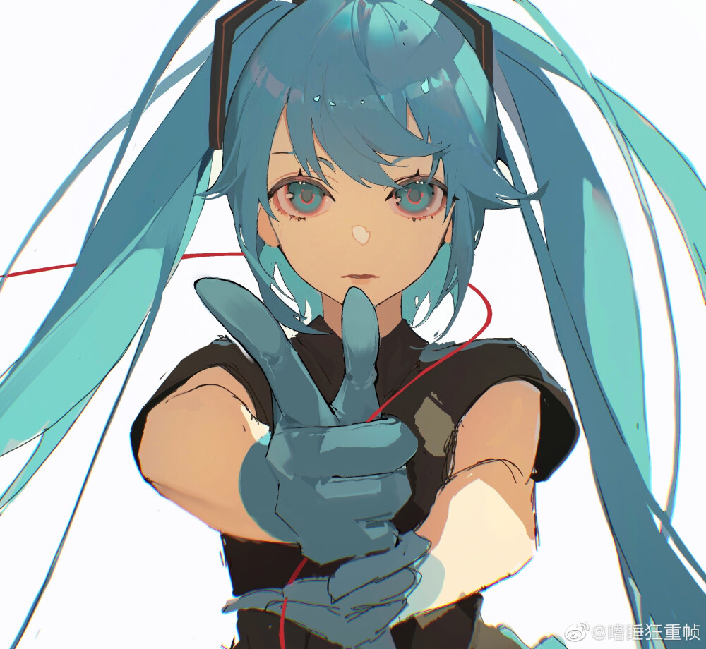 miku。画师：嗜睡狂重帧
