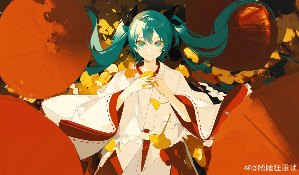 miku。画师：嗜睡狂重帧
