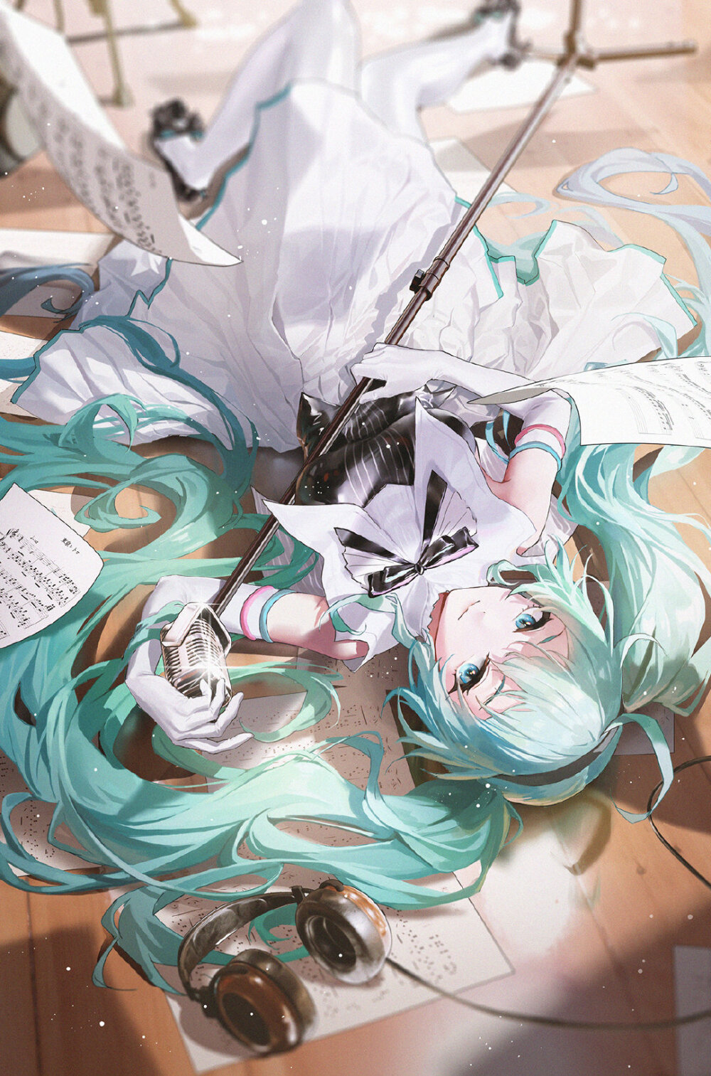 miku。画师：-桐野野野子-