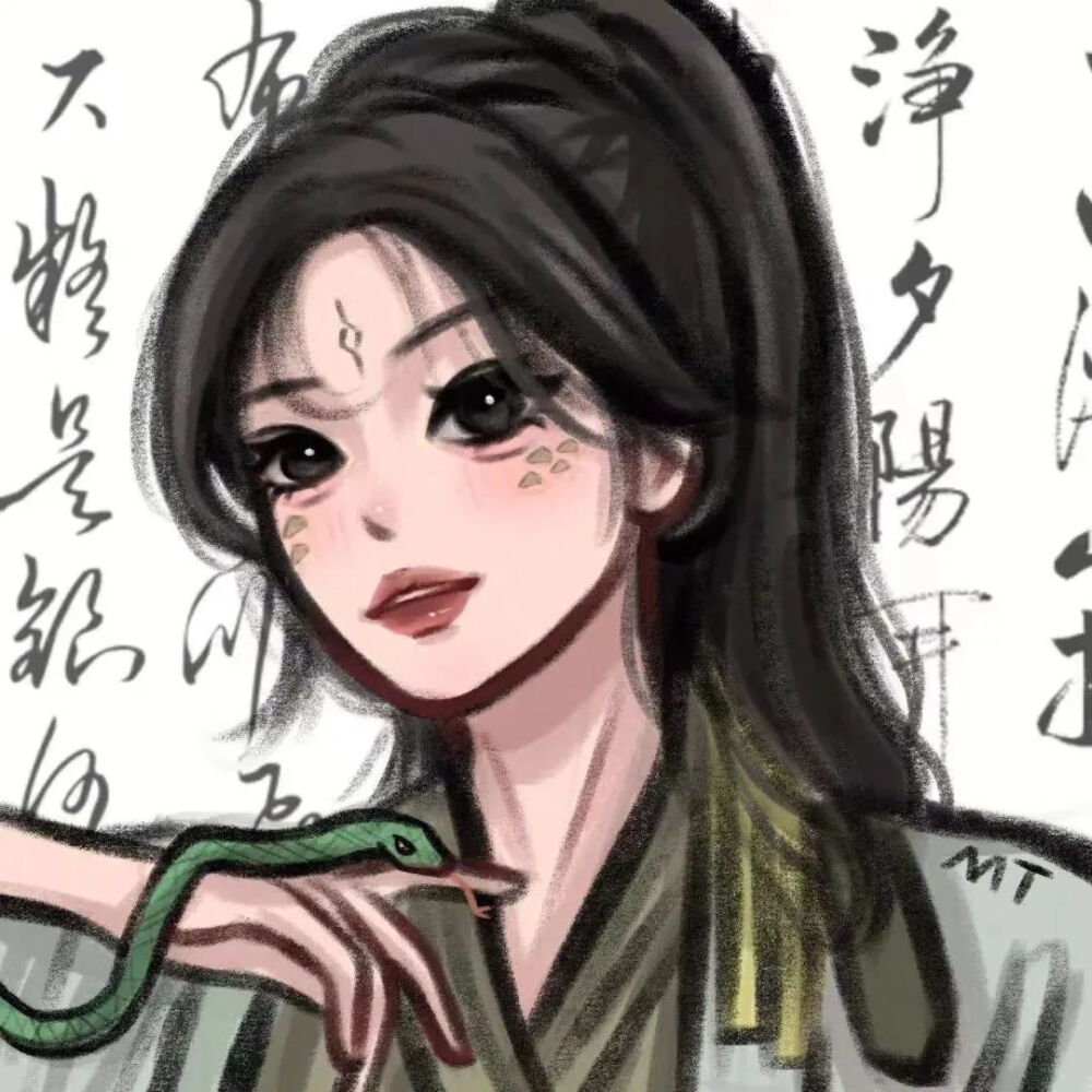 新中式风女生漫头
