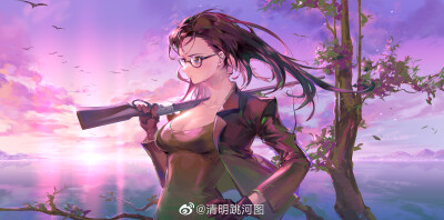 夏日重现：南方日鹤。
画师见水印