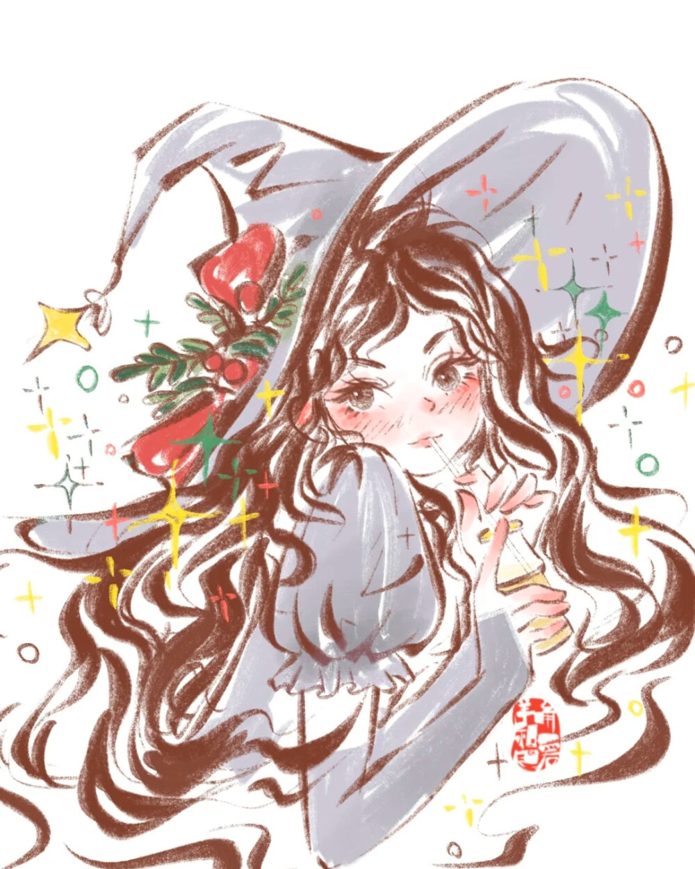 手绘头像 画师:旋转小火郭