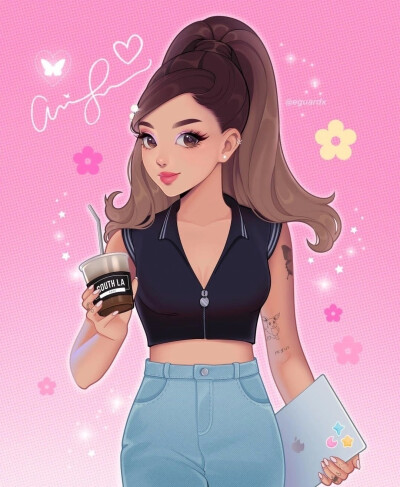 Ariana Grande 粉丝饭制图
图源水印（ig）