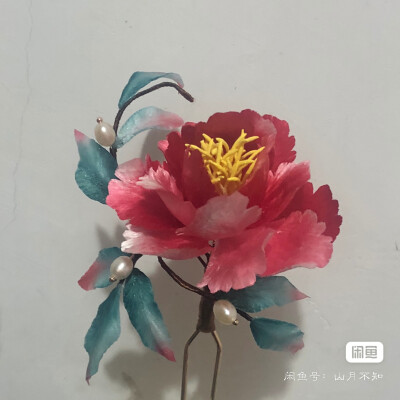 非遗绒花发簪