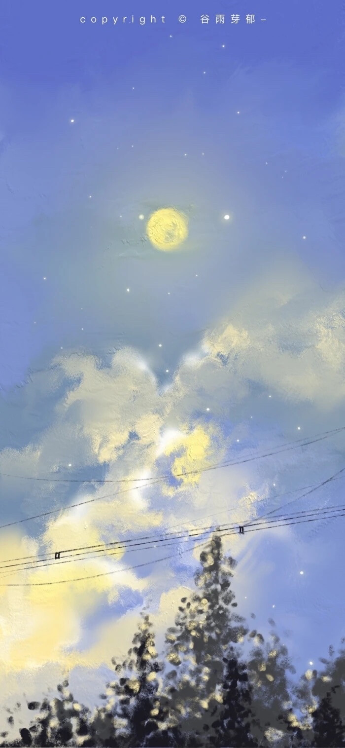 油画壁纸
原创：谷雨芽郁