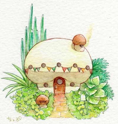 虽然蘑菇小房子很可爱，但是我想吃……（QWQ）