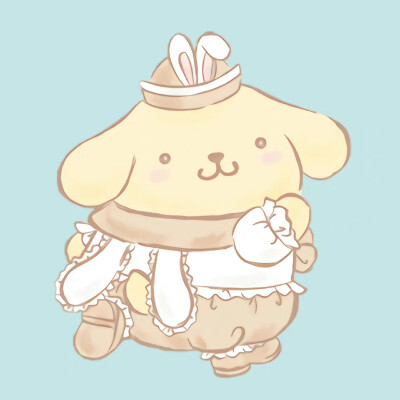 三丽鸥大萌星的兔子装扮