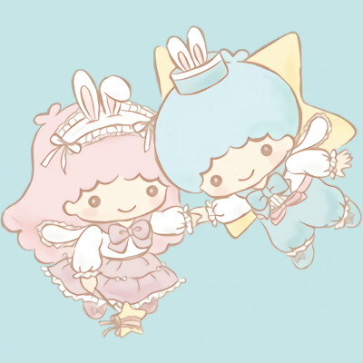 三丽鸥大萌星的兔子装扮