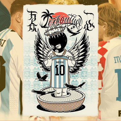 世界杯主题插画｜阿根廷 Vs 克罗地亚
Lexkon Liu -《Gangel·坚持到底》《Gangel·万众一心》
