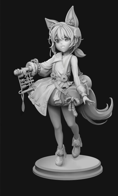 素描阶段大作业作品来咯！小画家学习素描理论，结合对结构透视，光影，空间的理解，创作出这套临摹手办的素描练习，大家看出来是画的了吗？我还以为是照片呢