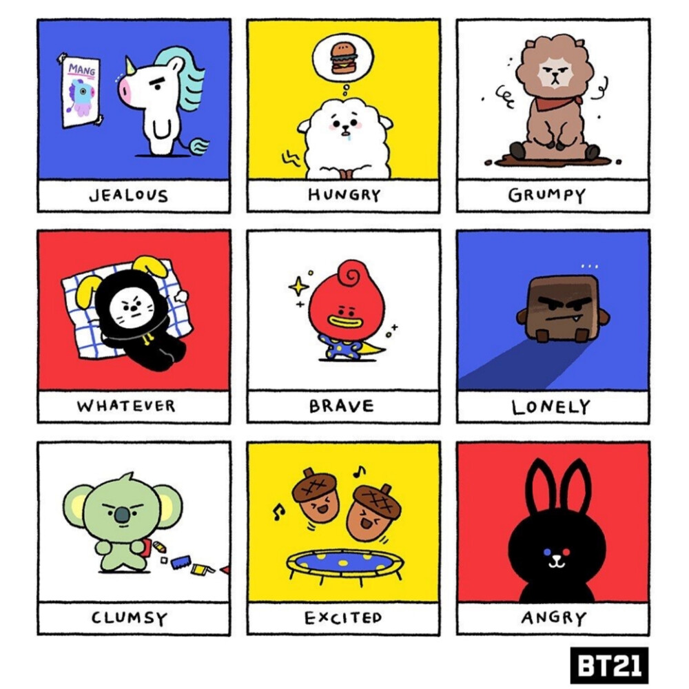 ✐.line friends-bt21•头像