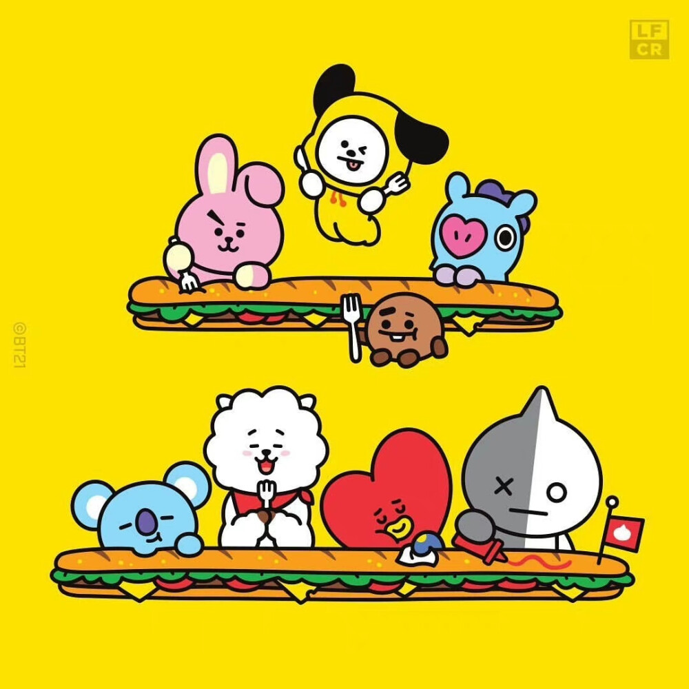 ✐.line friends-bt21•头像