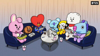 ✐.line friends-bt21•壁纸