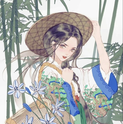 古风女 古典美 （画师不详 出处不详 侵权删）