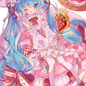 草莓蛋糕初音未来 甜美可爱的小公主