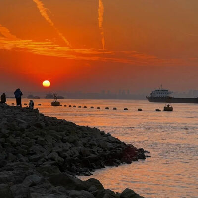 夕阳背景图