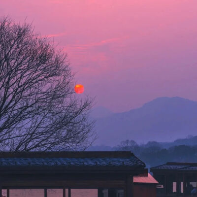 夕阳背景图