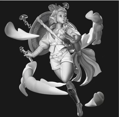 素描阶段大作业作品来咯！小画家学习素描理论，结合对结构透视，光影，空间的理解，创作出了这套临摹手办的素描练习，大家看出来是画的了吗？我还以为是照片呢