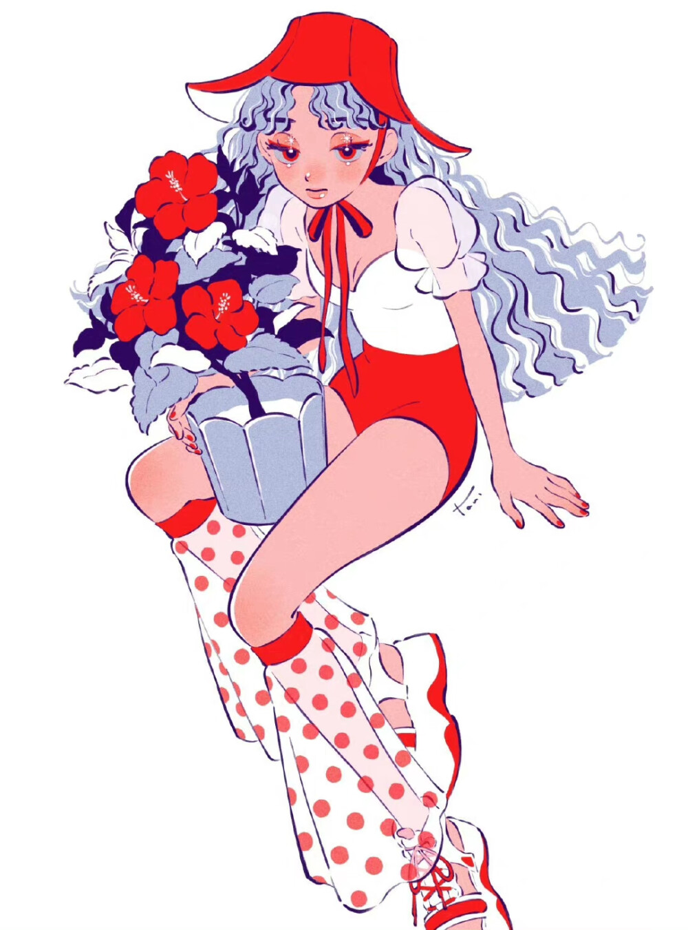 时尚可爱 女生头像 画师twi:444_tn