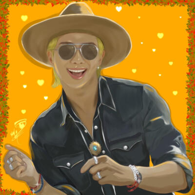 金南俊手绘，搜图不易，留图请点赞，专辑内所有图片均有才阿米所绘，我只是图片搬运工，只留作欣赏