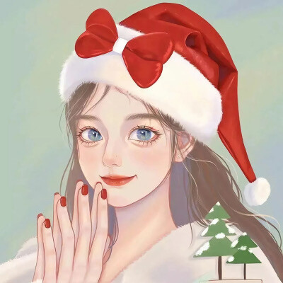 圣诞女生快乐头像