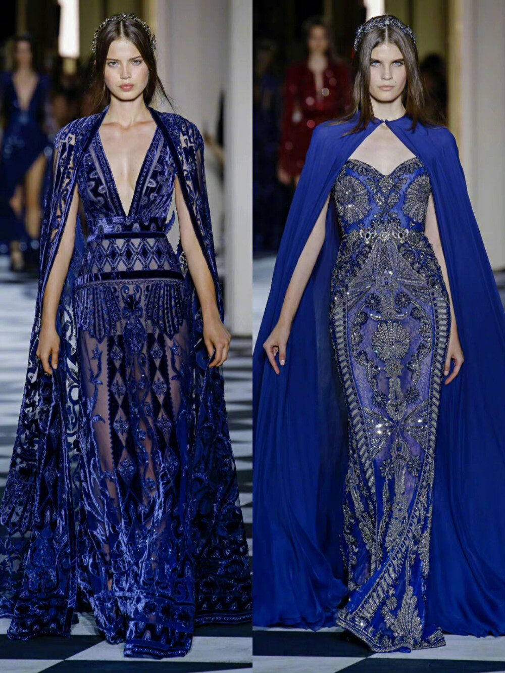 Zuhair Murad 2018秋冬定制系列
典雅奢华的巴洛克宫廷风格是Zuhair Murad的标志之一，作为高定界的扛把Zuhair Murad每年的作品都不会让人失望。本季灵感来源于圣彼得堡，运用了大量花卉和蔓藤花纹的图案，花纹颜色倾向于古铜色与金银色，精致闪耀。除此之外，此次也融入了少量沙皇俄国时代的军装元素。 ?