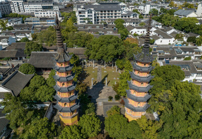 苏州 罗汉院 双塔