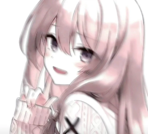 动漫模糊高冷头像。