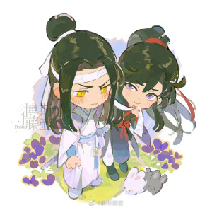 《魔道祖师》蓝忘机＆魏无羡
图源微博：博斯藤壶