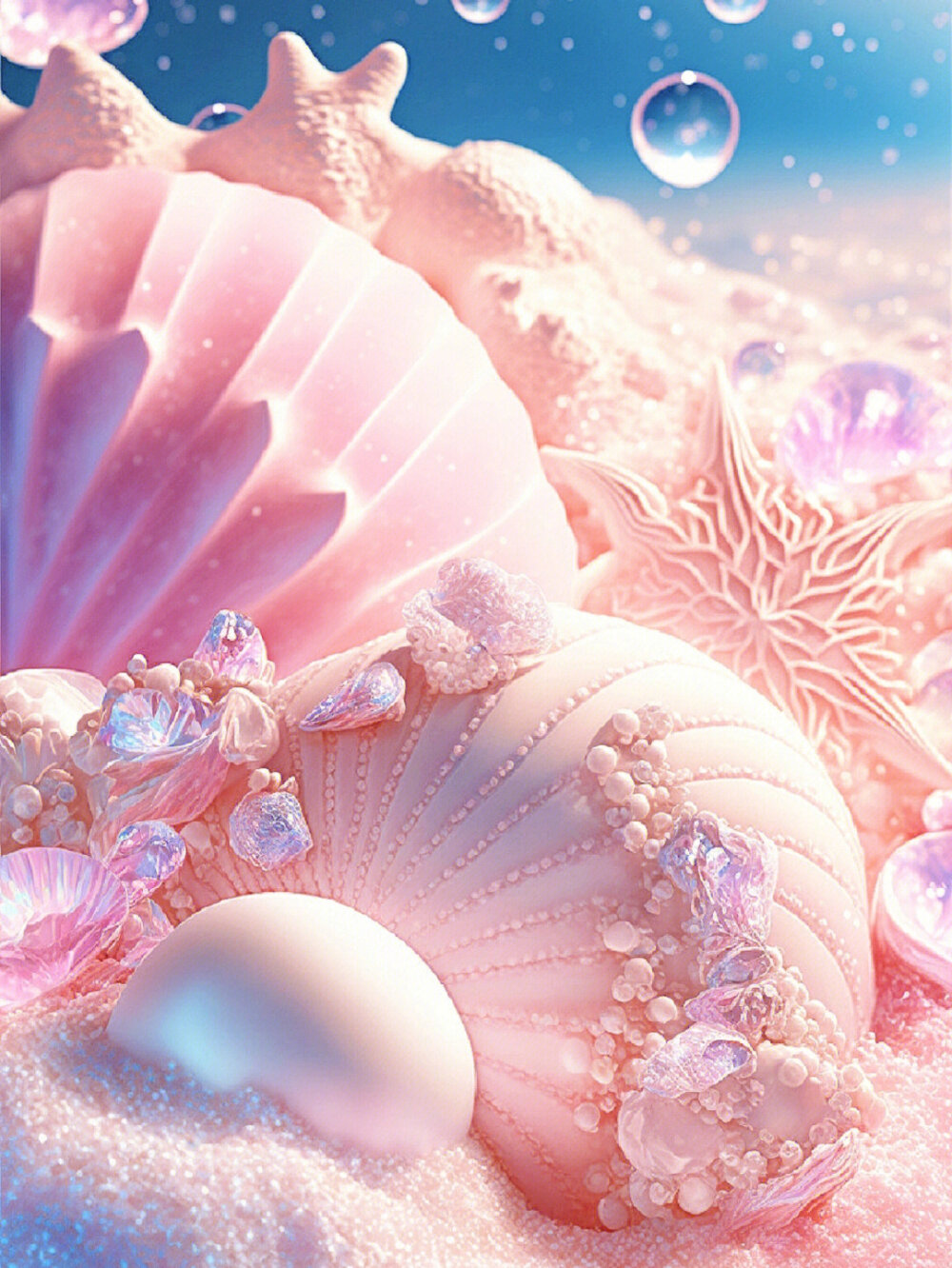 粉色贝壳，你心动了吗？