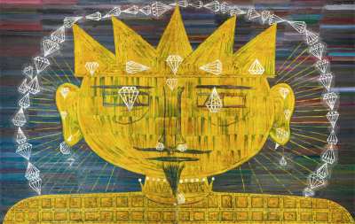 欧阳春《君王》，布面油画，190×300cm，2006年，估价：80万-150万元人民币