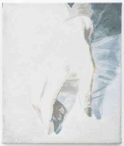 Luc Tuymans《Hand》，布面油画，51×42cm，1998年