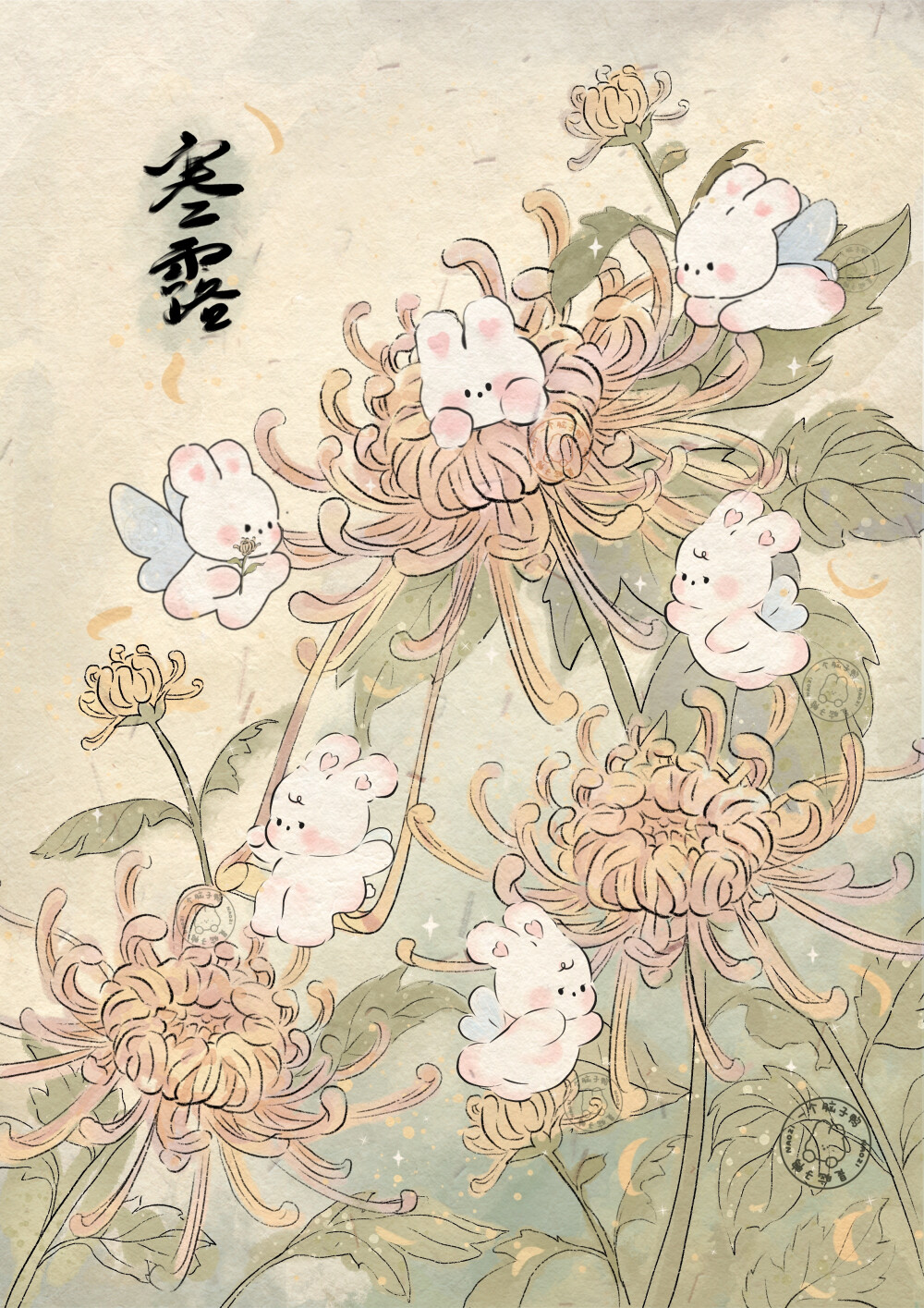 兔兔二十四节气国风插画壁纸
©是脑子鸭