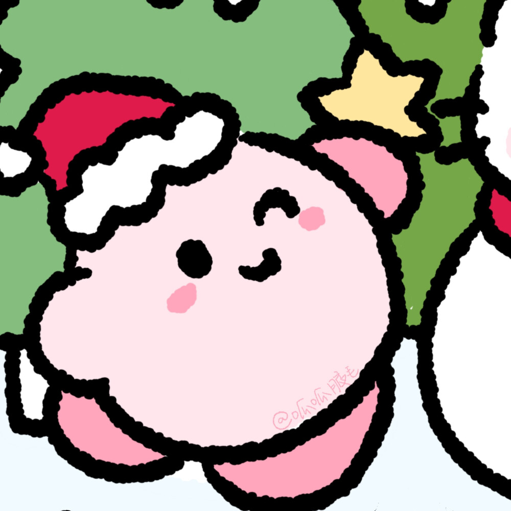 三丽鸥星之卡比圣诞手绘情头
©呱呱腋毛